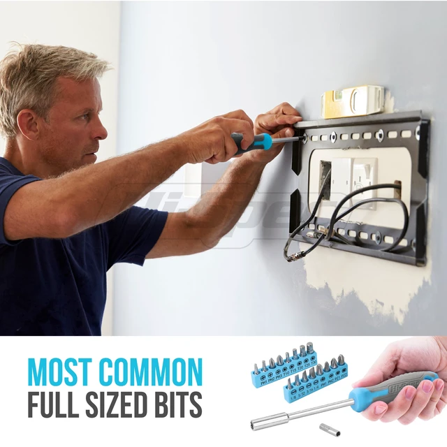 Alt view image 5 of 7 - Household Starter Tool Set with Carry Toolbox for Dorms, Blue 38pc, socket and wrench coverage, roadside fixes, organized box, garage maintenance help, bike and vehicle tasks, quick setup