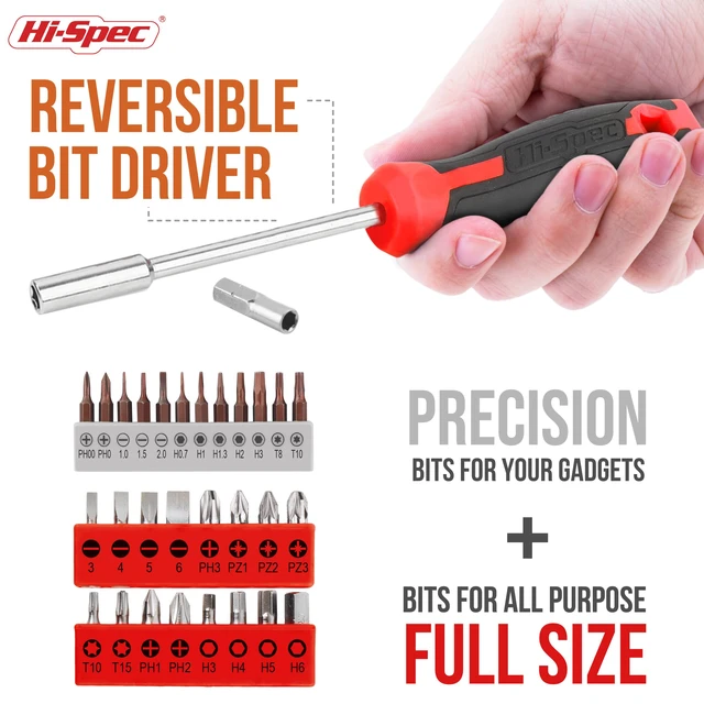 Alt view image 3 of 7 - Household Starter Tool Kit with Compact Carry Toolbox, Red 38pc, everyday fixes made easier, organized portable storage, beginner-friendly selection, apartment and office tasks, tidy