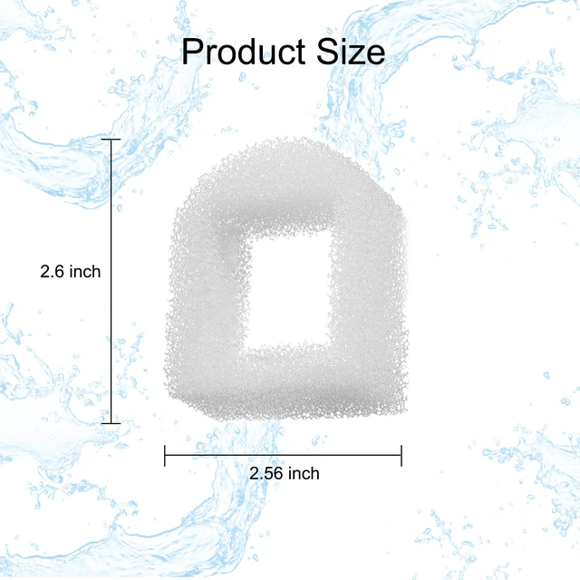 Alt view image 5 of 5 - 16 Pack Pet Fountain Replacement Filters, 8 Carbon and 8 Foam Pre-Filters For Select Ceramic and Stainless Pet Fountains; Carbon Reduces Odors, Foam Catches Hair and Debris to Support Pump Care