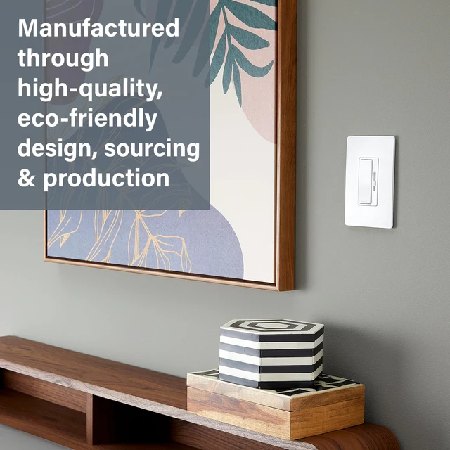 Alt view image 5 of 6 - Radiant 150W LED Dimmer Light Switch 3-Way Rocker Graphite 1 Pack Pass & Seymour LED Optimized, Decorator Rocker Dimmer Switch, for Dimmable LED Bulbs, Flicker-Free