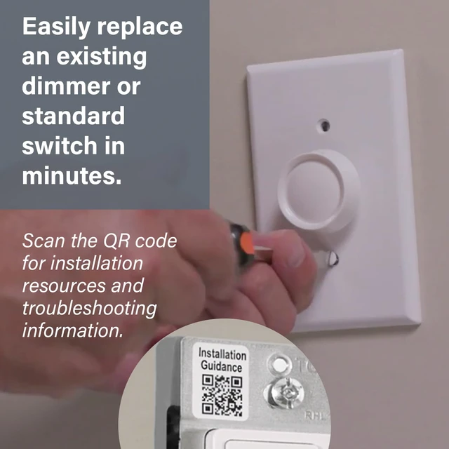 Alt view image 6 of 6 - Radiant 150W LED Dimmer Light Switch 3-Way Rocker Graphite 1 Pack Pass & Seymour LED Optimized, Decorator Rocker Dimmer Switch, for Dimmable LED Bulbs, Flicker-Free