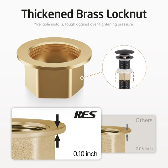 Alt view image 7 of 7 - Bathroom Sink Drain with Strainer Basket Hair Catcher Anti Clog Pop Up Drain Stopper Vanity Vessel Sink without Overflow, Oil Rubbed Bronze S2013D-ORB