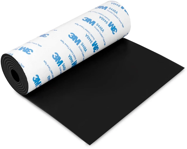 Main image of Non Slip Furniture Pads, 5" x 120" Rubber Furniture Pads - Black Anti Skid Pads Non Slip Self Adhesive Cuttable Rubber Tape Strip Roll for Protecting Hardwood Floors Chair Wall Protector