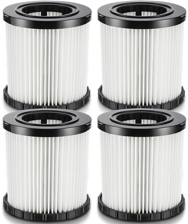 Main image of DCV581H DCV580H Vacuum Filter for DEWALT 20V Cordless Shop Vac Cleaner DCV581 DCV580 Filter for DEWALT Battery 2 Gallon Cordless and Corded Portable Wet Dry Vacuum Cleaner, Washable, 4 Pack