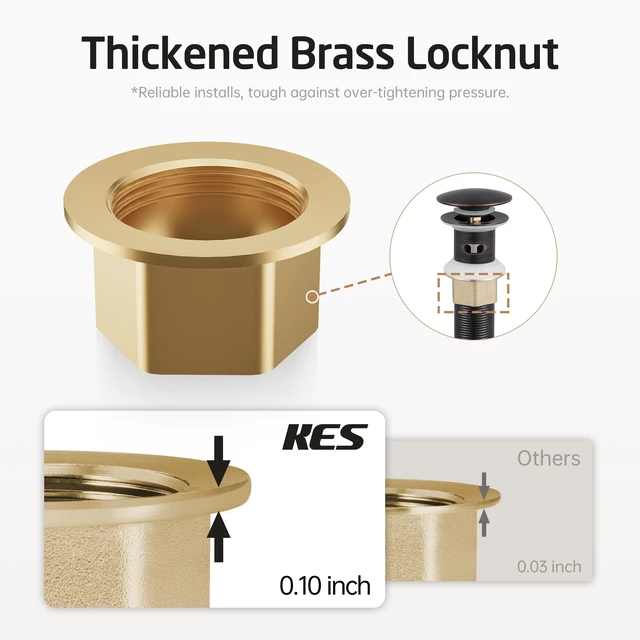 Alt view image 7 of 7 - Bathroom Sink Drain with Strainer Basket Drain Hair Catcher, Pop Up Drain Stopper Vessel Sink Vanity with Overflow Anti Clog, Oil Rubbed Bronze S2013A-ORB