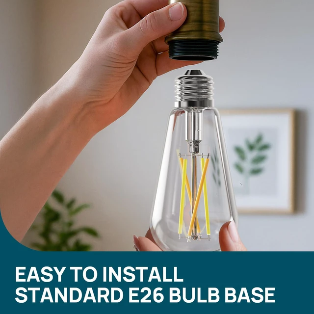 Alt view image 7 of 7 - Smart Edison Light Bulb, ST19 (58) Vintage Bulb, 2 Pack with Remote Works with Alexa/Google Home, 2700K-6500K Warm White to Daylight LED Filament Bulb, Smart Dimming, WiFi E26 Bulb 8W 60W 800LM