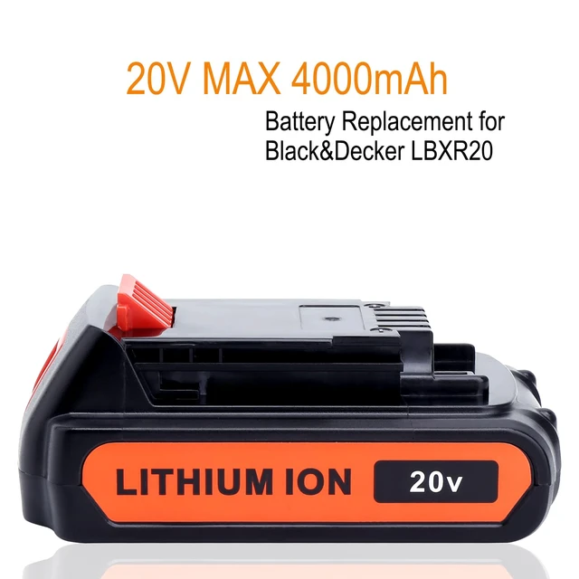 Alt view image 2 of 7 - 2Pack 4.0Ah 20V MAX LBXR20 Compatible with Black and Decker Weed Eater 20V Battery LB2X4020 LBXR2020-OPE LBXR20-OPE2 LBXR20B-2 LB2X3020-OPE LBXR20BT 20 Volt Max Outdoor Cordless Power Tools