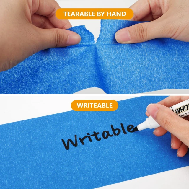 Alt view image 5 of 7 - Painters Tape 3 Inch Wide, 3 Rolls Blue Painters Tape for Painting 55 Yards UV Resistant, No Residue, Multi-Surface Wide Painters Tape for Walls Painting DIY Crafts Indoor Outdoor