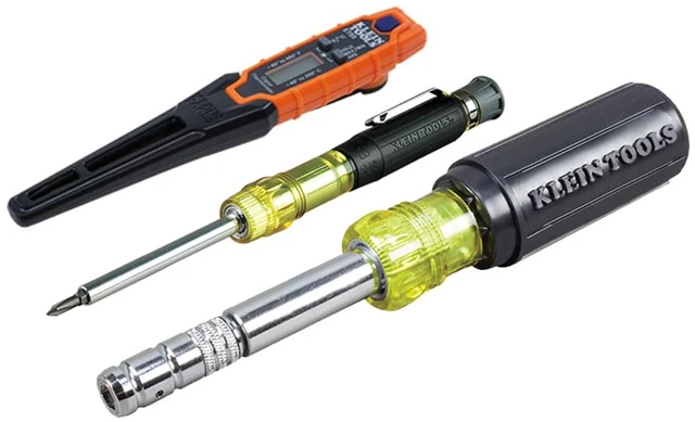 Main image of 80049 HVAC Tool Kit with 3-in-1 Pocket Screwdriver, 8-in-1 Screwdriver / Nut Driver, and Digital Pocket Thermometer, 3 Piece