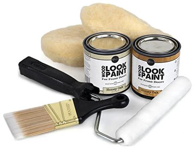 Alt view image 3 of 4 - Wood Look Paint Kit for Front & Interior Doors (Honey Oak)