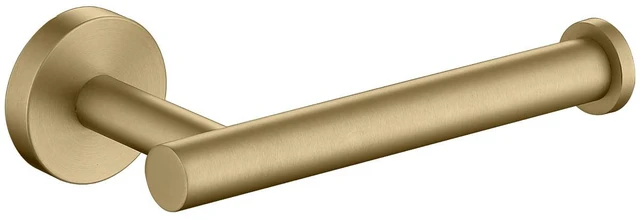 Main image of Brushed Gold Toilet Paper Holder SUS304 Stainless Steel, Modern Round Tissue Roll Holders Wall Mount, Toilet Paper Roll Dispenser Bathroom 5 inch TP Holder for Kitchen Washroom