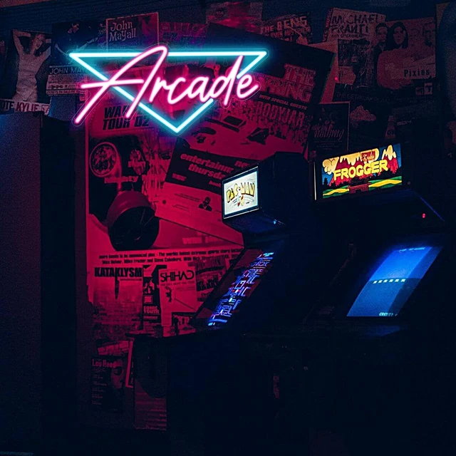 Alt view image 2 of 7 - Arcade Neon Sign, LED Arcade Signs for Arcade Room Decor | Retro Neon Sign for Boys Bedroom, Gaming Wall decor - Best Arcade Gifts for Teenage Boys, Christmas