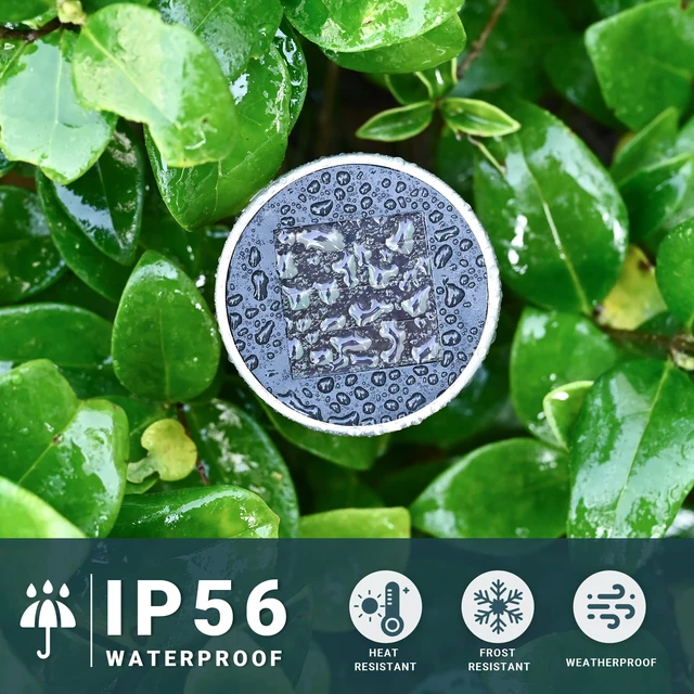 Alt view image 5 of 7 - 24 Pack Solar Lights Outdoor, Stainless Steel Solar Pathway Lights Solar Lights Outdoor Waterproof,LED Landscape Lighting Walkway for Landscape/ Patio/Lawn/Yard/Driveway-Warm White