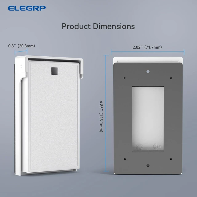 Alt view image 5 of 7 - Vertical Outdoor Cover for Decotative Receptacles, Weatherproof Wall Plate, Outdoor Electrical Outlet Cover, Standard Size 1-Gang 4.85 x 2.82, Thermoplastic, 6 Pack, White
