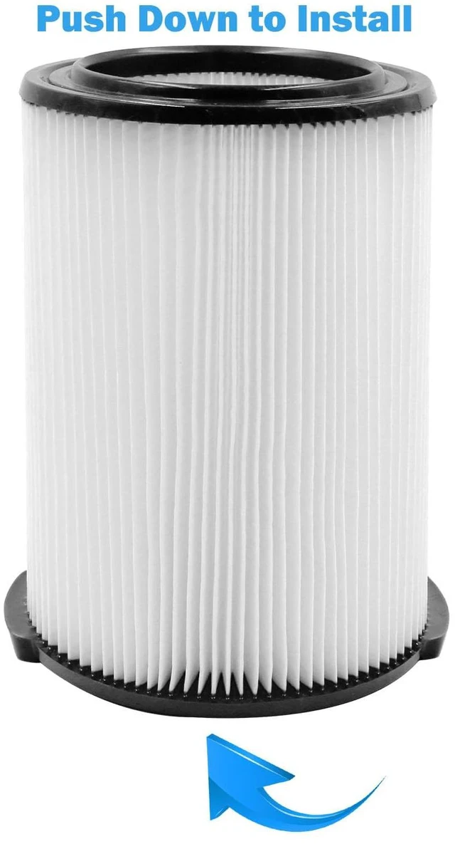 Alt view image 5 of 7 - VF4000 Replacement Filters for Ridgid Shop Vac 72947 Wet/Dry Vacs 2-Pack VF4000 Standard Filter for Ridgid 5-20 Gallon WD5500 WD0671 RV2400A RV2600B Vacuum, for Husky 6-9 Gallon Vacs