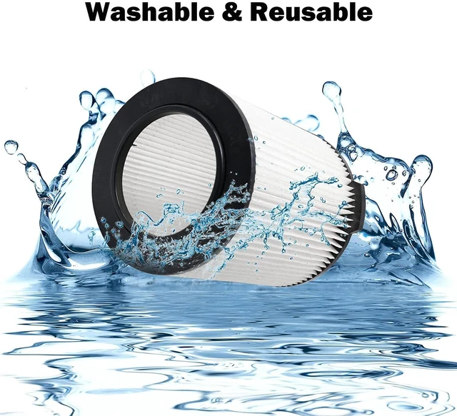 Alt view image 7 of 7 - VF4000 Replacement Filters for Ridgid Shop Vac 72947 Wet/Dry Vacs 2-Pack VF4000 Standard Filter for Ridgid 5-20 Gallon WD5500 WD0671 RV2400A RV2600B Vacuum, for Husky 6-9 Gallon Vacs