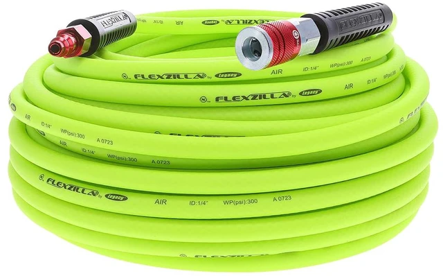 Main image of HFZ14100YW2-D Air Hose with ColorConnex Industrial 100 Feet | 1/4" Hose I.D. | Revolutionary Design | Lightweight and Heavy Duty | Pre-Sealed Threads