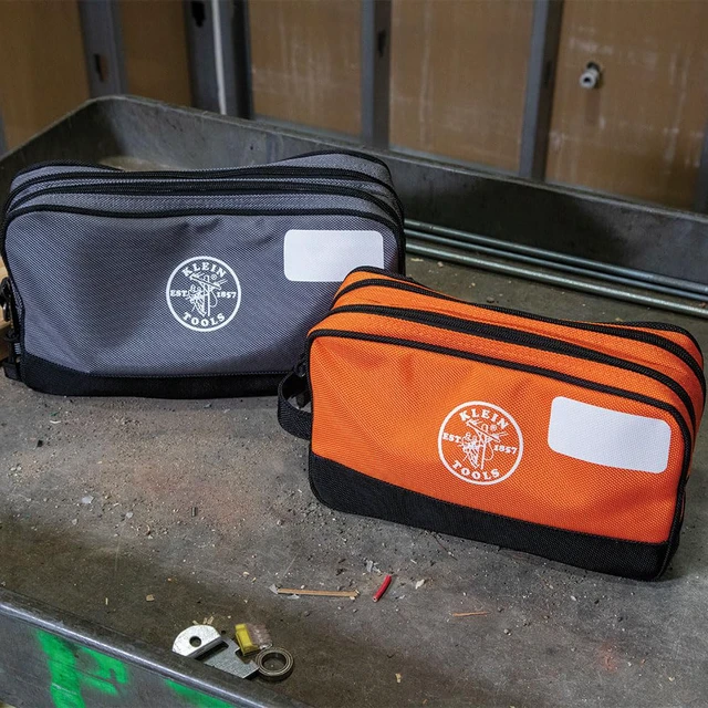 Alt view image 6 of 7 - Tool Pouch, Dual Compartments, Heavy-Duty Tool Bag Organizer, Multipurpose Bag