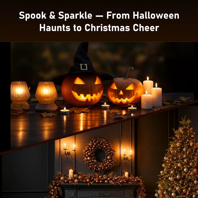 Alt view image 6 of 7 - Upgraded Flame Light Bulbs, E12 Chandelier Base for Home Decor Candelabra Flickering Fire Light Bulb, C35 Clear Candle Light for Halloween Christmas Party Porch Indoor Outdoor Decorations