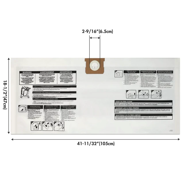 Alt view image 3 of 7 - 90663 15 to 22 Gallon Disposable Filter Bags, 6 Pack