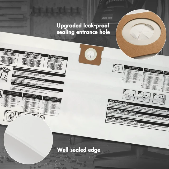 Alt view image 6 of 7 - 90663 15 to 22 Gallon Disposable Filter Bags, 6 Pack