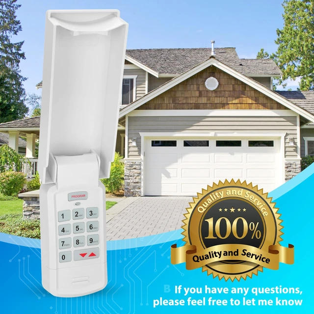 Alt view image 7 of 7 - 1 for Overhead Garage Door Opener Keypad, Compatible with All Overhead/Genie Garage Door Openers, for Model GK-R 37332R OKP-BX GK-BX GWKP, GWK-IC, ACSDG, ACSDA1, ACSD1G, B8QACSDA, B8QACSDA1