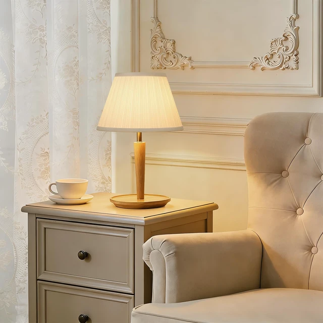Alt view image 5 of 7 - Small Pleated Lamp Shades Set of 2, 5.5"Top x 10"Bottom x 6.6"High, White Empire Lamp Shades for Table Lamps Wall Sconces, Fabric Lampshades, Spider, Bulb Clip Adapters Included, No Assembly Required