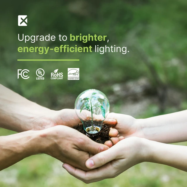 Alt view image 4 of 7 - Compact Fluorescent Light Bulbs T2 Spiral, E26 Base (4 Pack) 13W (60W Equivalent), 2700k Soft White, 900 Lumens, CFL, 120V - UL Listed