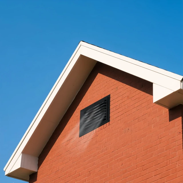 Alt view image 6 of 6 - 2pcs Attic Vent Soffit Vent Aluminum Wall Vent Metal Shed Vent Square Vent Louver Vent Grille with Built-in Insect Screen for Exterior Door House Attic Garage Ceiling (Black 12" x 8"-2 Pack)