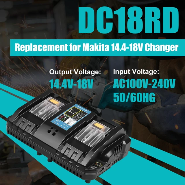 Alt view image 7 of 7 - 2-Pack 8000mAh High Capacity Replacement for Makita 18V Battery Bl1860B BL1850B BL1840B BL1830B BL1815B LXT400 with LED Indicator Cordless Power Tools (White)