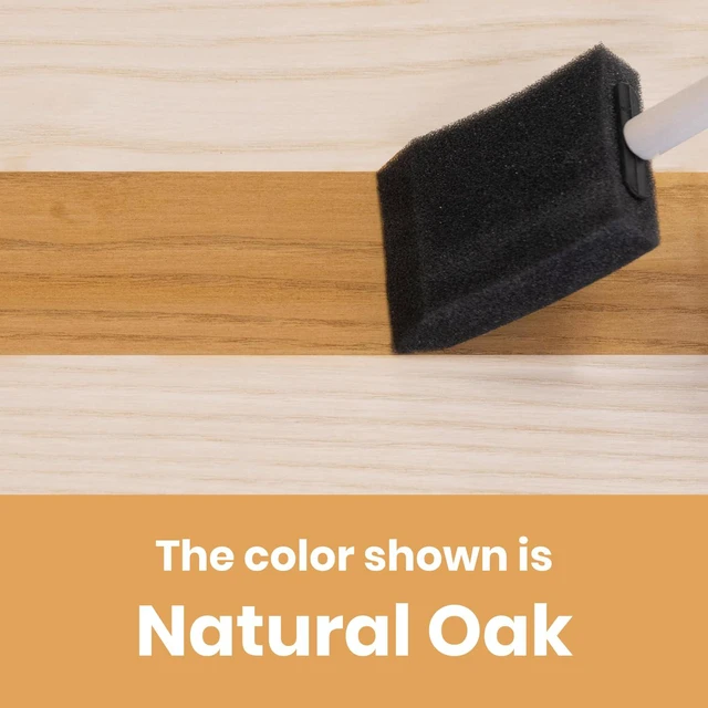 Alt view image 2 of 7 - Wood Stain | Natural Oak | Water Based | Fast Drying, Low Odor, & Non-Toxic | for Indoor & Outdoor and More | Multiple Finishes | (8.5oz / 250ml)