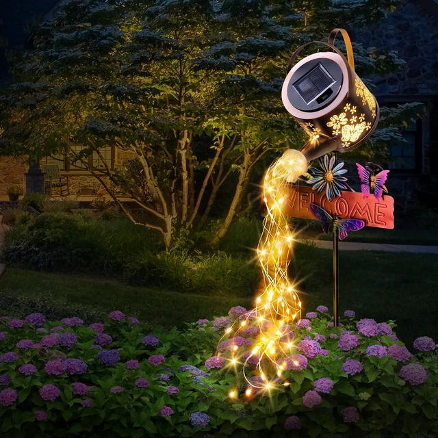 Main image of Solar Watering Can Light, Solar Lights Outdoor Decor, Garden Decor Lights for Yard Patio Lawn Pathway Landscape, IP65 Waterproof, Garden Gifts for Mom, Grandma Women Birthday
