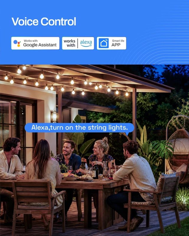 Alt view image 5 of 7 - Outdoor Smart WiFi Plug, Heavy Duty 1 Grounded Outlet Timer, 2 Pack IP44 Weatherproof Timer Outlet with App Wireless Remote Control, Works with Alexa & Google Assistant, 2.4GHz