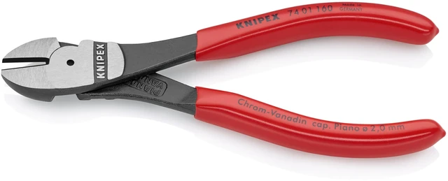 Alt view image 3 of 7 - 74 01 160 Tools - High Leverage Diagonal Cutters (7401160) High Leverage Diagonal Cutter - Heavy-Duty Chrome Vanadium Steel - Wire Cutters