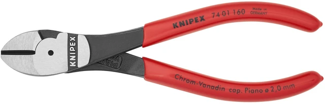 Main image of 74 01 160 Tools - High Leverage Diagonal Cutters (7401160) High Leverage Diagonal Cutter - Heavy-Duty Chrome Vanadium Steel - Wire Cutters