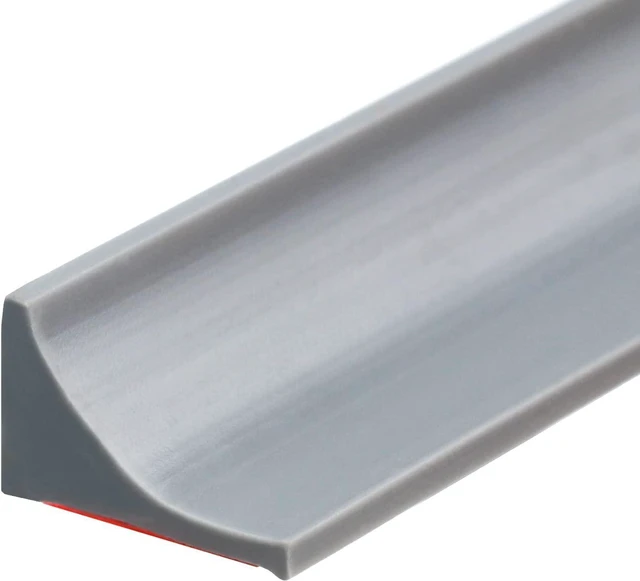 Main image of Silicone Shower Threshold Water Dam Barrier, 39 Inch, Gray Self-Adhesive Shower Door Bootom Seal Strip, Shower Water Guard Blocker for Walk in Bathroom, Kitchen