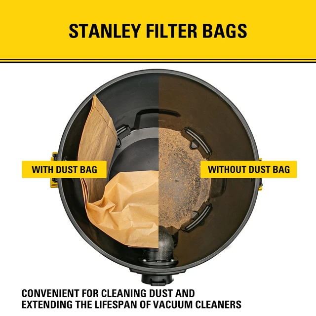 Alt view image 6 of 7 - Filter Bag 19-3100,for 5-8 Gallon Wet/Dry Vacuum,Compatible with SL18115 SL18115P SL18116 SL18116P SL18117 SL18701P-10A SL18410P-5A SL18410-5B and Porter-Cable PCX18406-5B,(Pack of 6)
