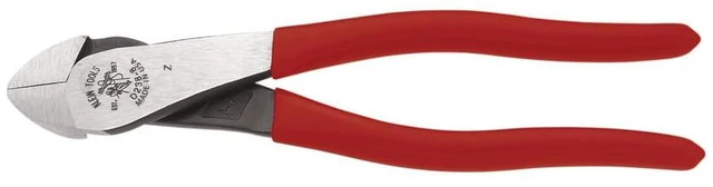 Main image of D238-8 Pliers, Made in USA, Diagonal Cutting Pliers with Angled Head, Short Jaws and High-Leverage Design, 8-Inch