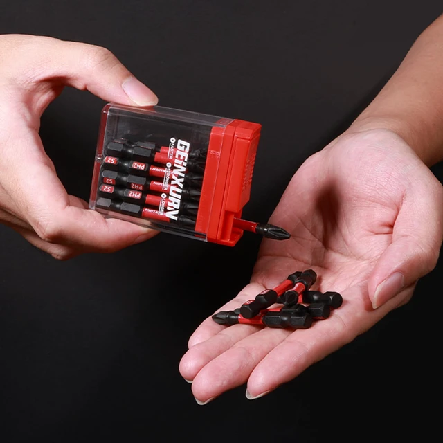 Alt view image 6 of 7 - 90 Pieces Impact Screwdriver Bits Set with Colorful Boxes, 2" Magnetic (PH2,PZ2,SQ2,T10,T15, T20,T25,T30) S2 Steel Multi Driver Bits
