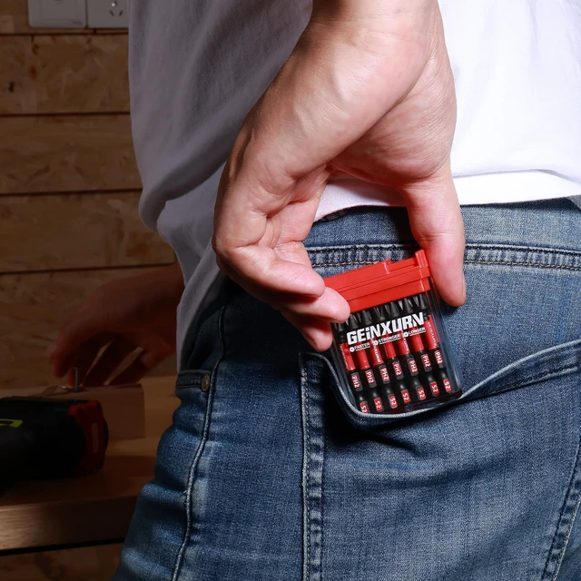 Alt view image 7 of 7 - 90 Pieces Impact Screwdriver Bits Set with Colorful Boxes, 2" Magnetic (PH2,PZ2,SQ2,T10,T15, T20,T25,T30) S2 Steel Multi Driver Bits