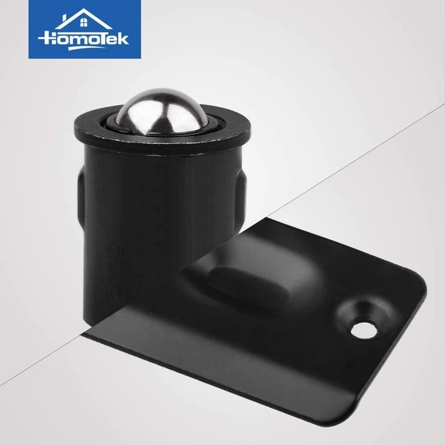 Alt view image 3 of 6 - 8 Pack Drive in Ball Catch with Strike Plate for Closet Doors, Black, 13/16 Inch x 1-1/8 Inchs,Die-cast, Adjustable Tension Ball