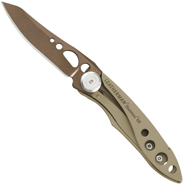 Main image of Skeletool KB Pocketknife with Straight Edge, Stainless Steel Blade and Bottle Opener, Sandstorm