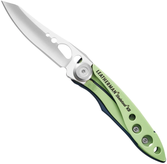 Main image of Skeletool KB Pocketknife with Straight Edge, Stainless Steel Blade and Bottle Opener, Verdant Green