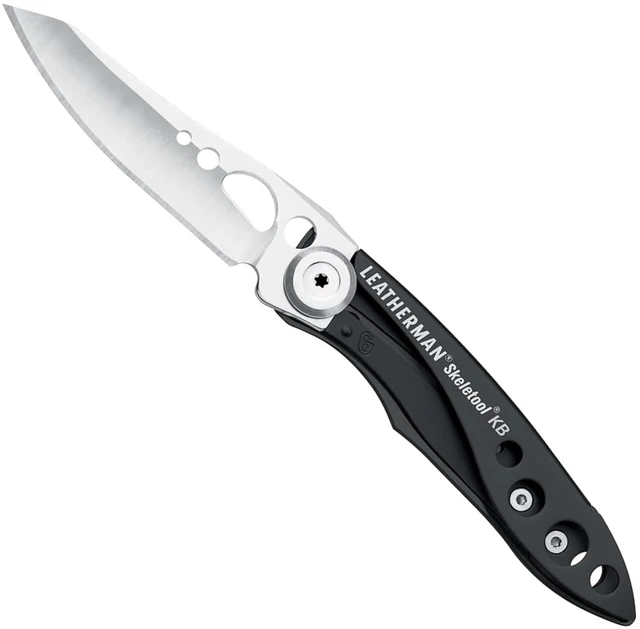 Main image of Skeletool KB Pocketknife with Straight Edge, Stainless Steel Blade and Bottle Opener, Black