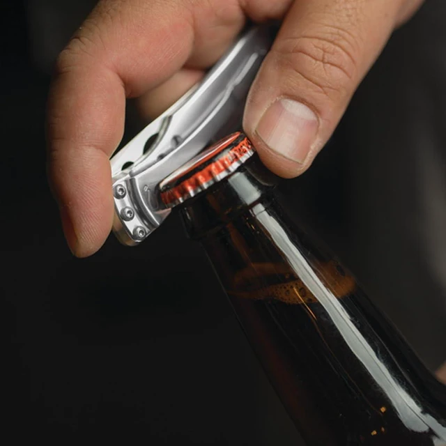 Alt view image 2 of 7 - Skeletool KBX Pocket Multitool with Knife and Bottle Opener, Stainless Steel