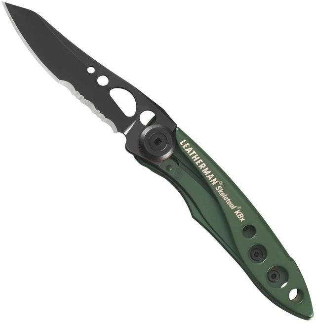 Main image of Skeletool KBX Pocket Multitool with Knife and Bottle Opener, OD Green