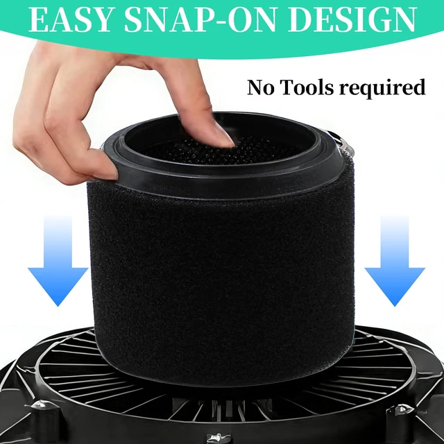 Alt view image 6 of 7 - VF3700 Replacement Filter for Ridgid Shop Vac 4 Gallon, Wet Foam Filters 4-Pack Wet Pick Up Filter for Workshop Shop Vacuum Wet Application Foam Filters 3/4/4.5 Gal Rigid Portable Vacuums