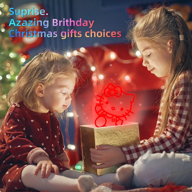 Alt view image 6 of 7 - Cat Night Light, 3D LED 16 Color Intelligent Remote Control Lamp for Children's Gifts Children's Room Decoration Holiday Gifts