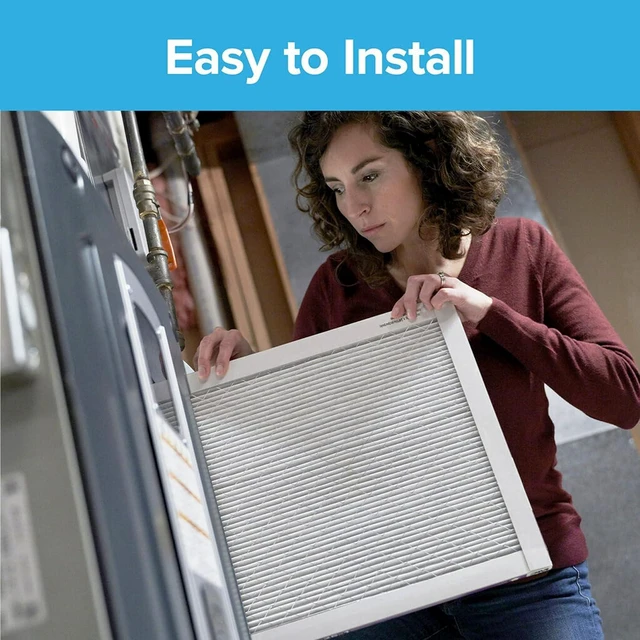 Alt view image 3 of 6 - 14x25x1 Air Filter, 3M MERV 1 HVAC AC Furnace Filter Replacement, 6-Pack (Actual Size 13.81x24.81x0.88 inches)