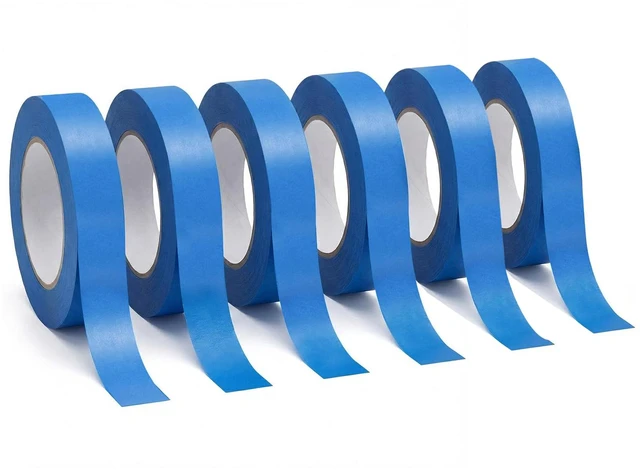 Main image of Blue Painters Tape 1 Inch Wide, 6 Rolls 0.98 in x 55 Yards Blue Masking Tape, Multi Surface Painter's Tape with Clean Removal, No Residue Paint Tape for Walls, DIY & Home Improvement